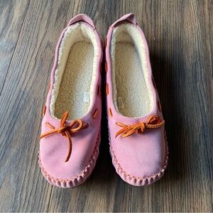L.L. Bean Moccasins in Pink and Orange NWOT